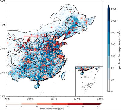 Estimation of the ground-level SO2 concentration in eastern China based on the LightGBM model and Himawari-8 TOAR